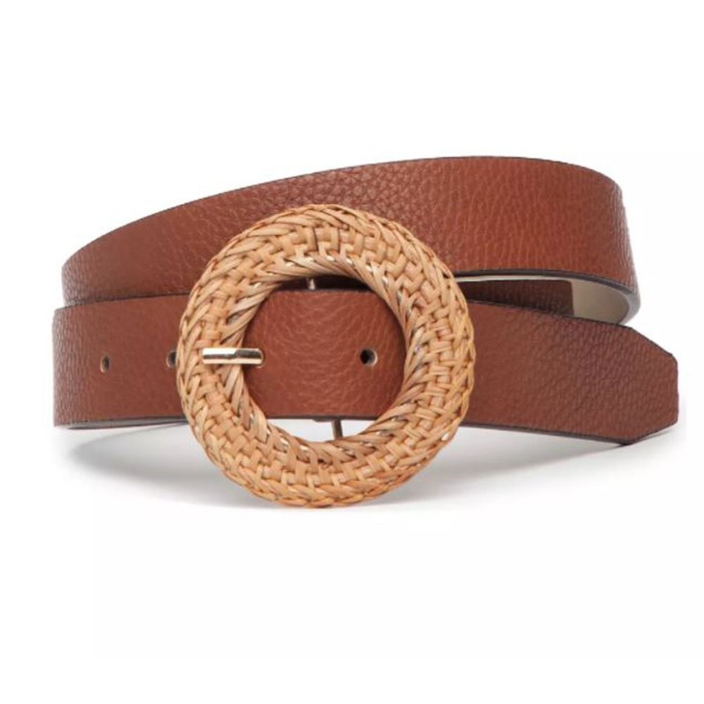 Steve Madden Belt with Woven Buckle, Size Small.  New W/Tags